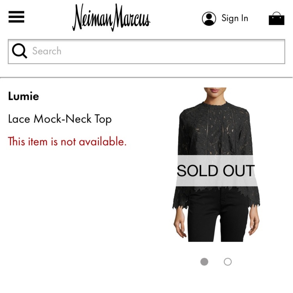 Lumie Lace Mock-Neck Top
